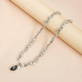 Elegant Metal Glitter Pendant Necklace | Women's Statement Jewelry Pendant Necklace QXL A1