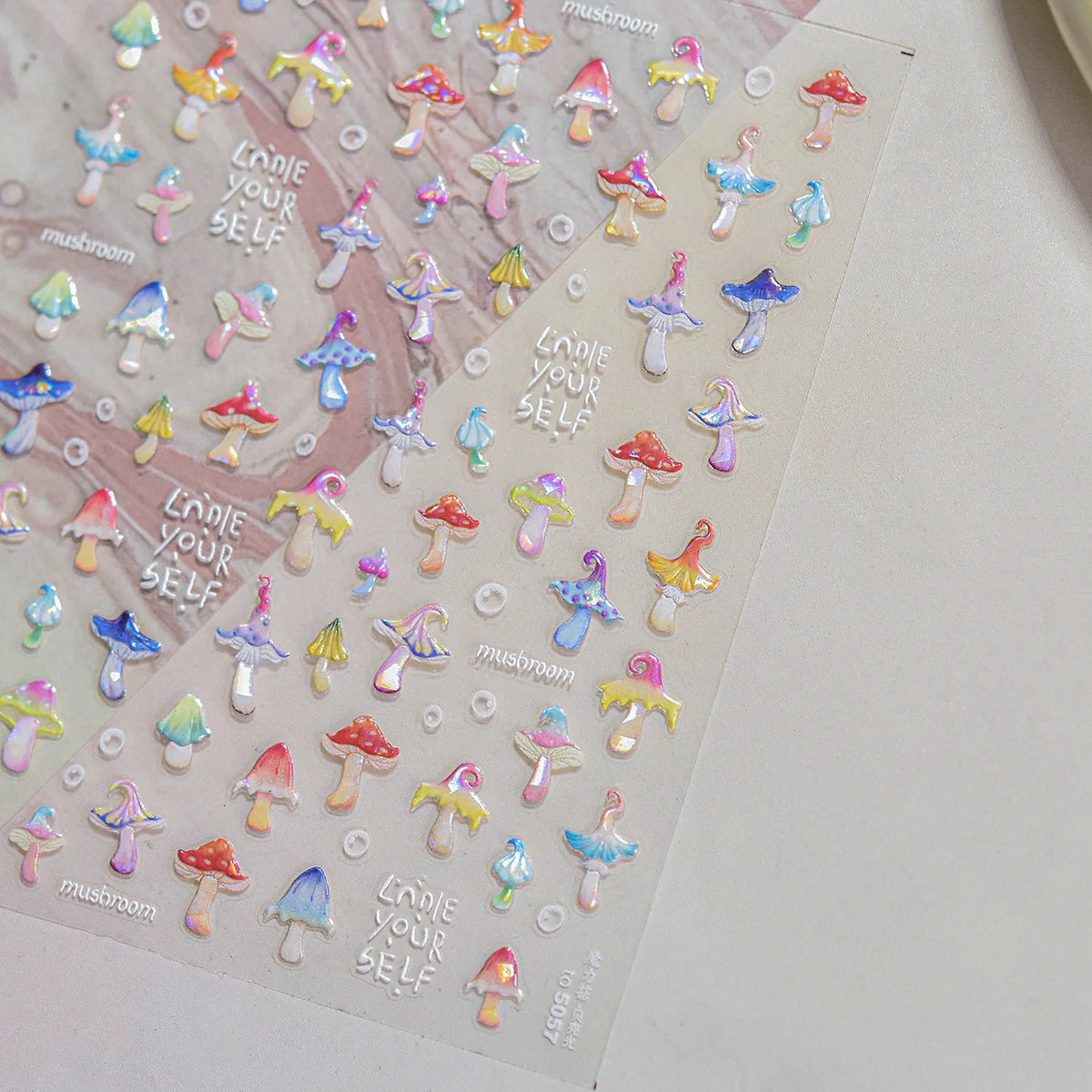 5D Kawaii Nail Art Stickers – Fruit, Hearts & Butterfly Decals Nail Art Stickers QXL