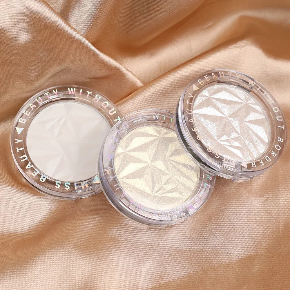 Highlighter Powder Palette | Shimmer Glow Face Contour Highlighter Palette QXL
