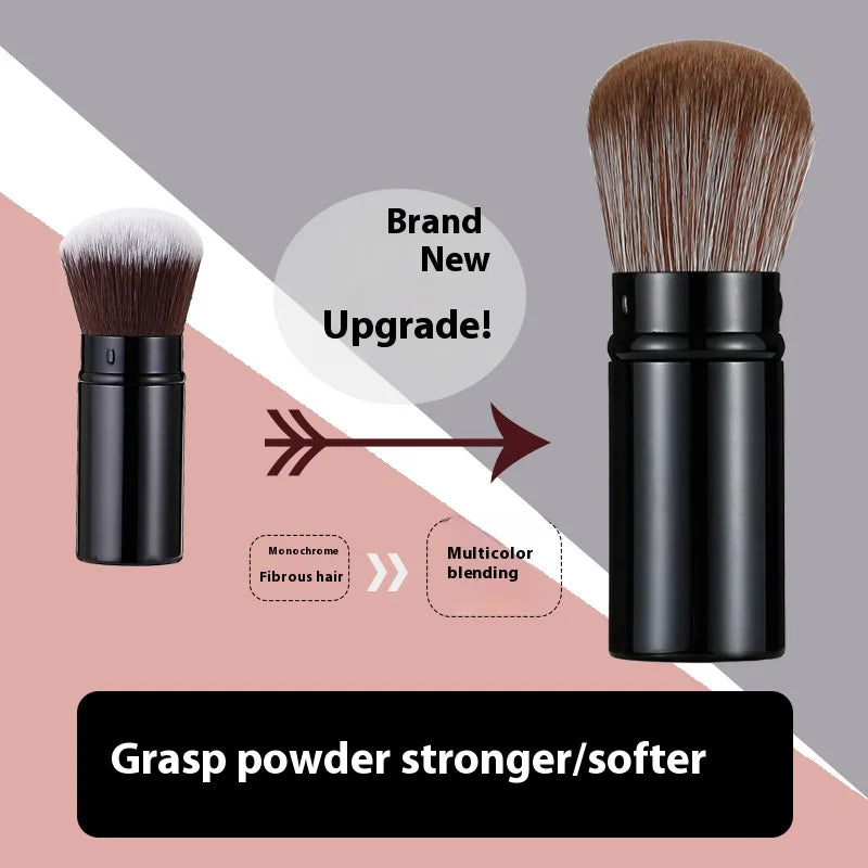 Retractable Powder & Blush Brush – Soft Portable Makeup Tool Powder Blush Brush QXL
