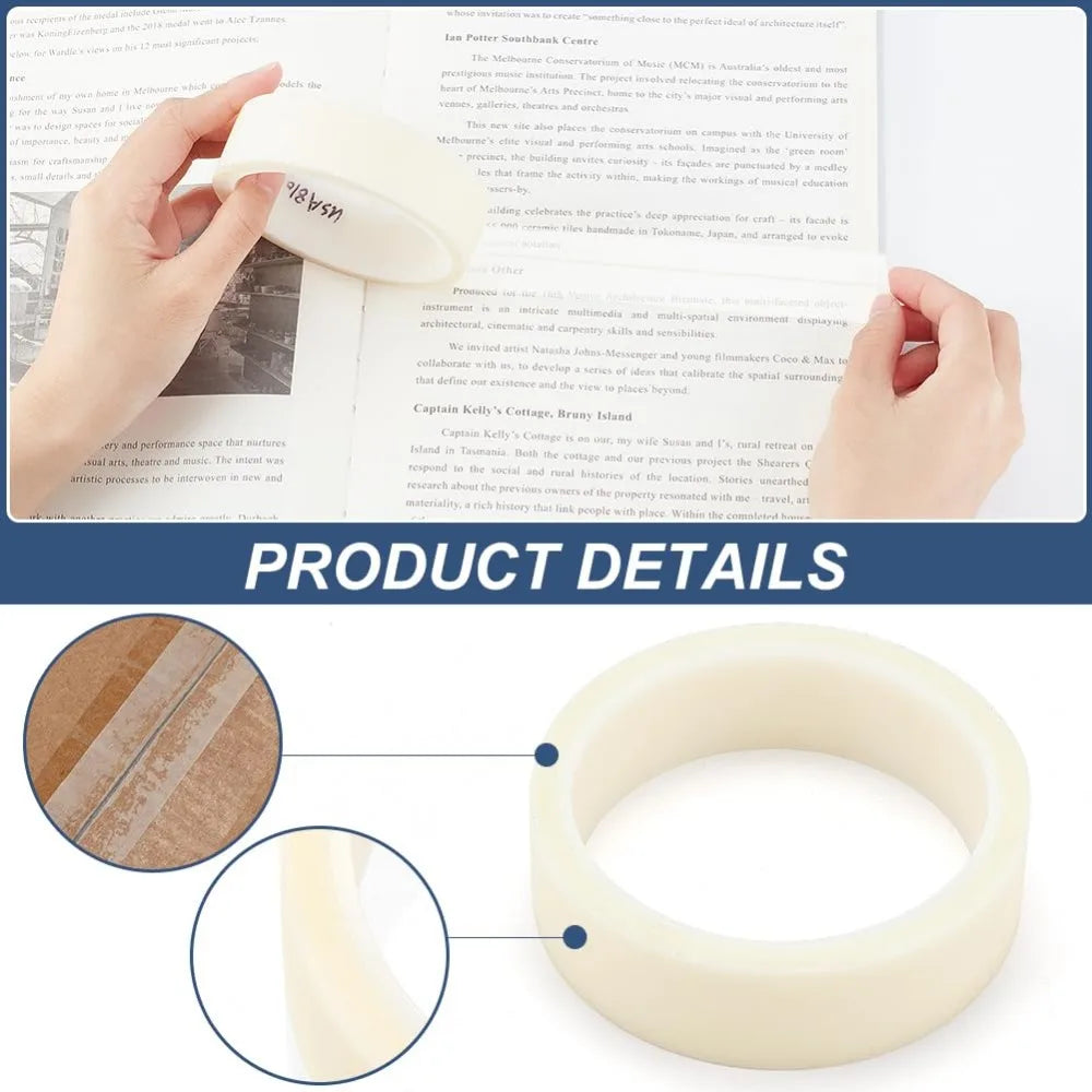 Clear Book Repair Binding Tape 1" Wide – 19.9 Yards Book Repair Tape QXL