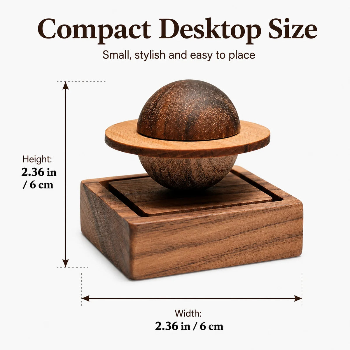 Jupiter Wood Scent Diffuser | Magnetic Floating Planet Ornament Wood Scent Diffuser QXL