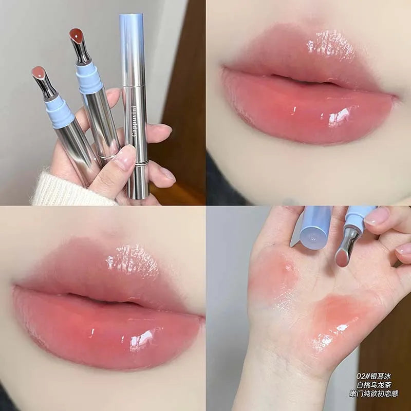Cappuvini Mirror Jelly Lip Gloss | Glass Lip Tint & Essence Oil Jelly Lip Gloss QXL 2