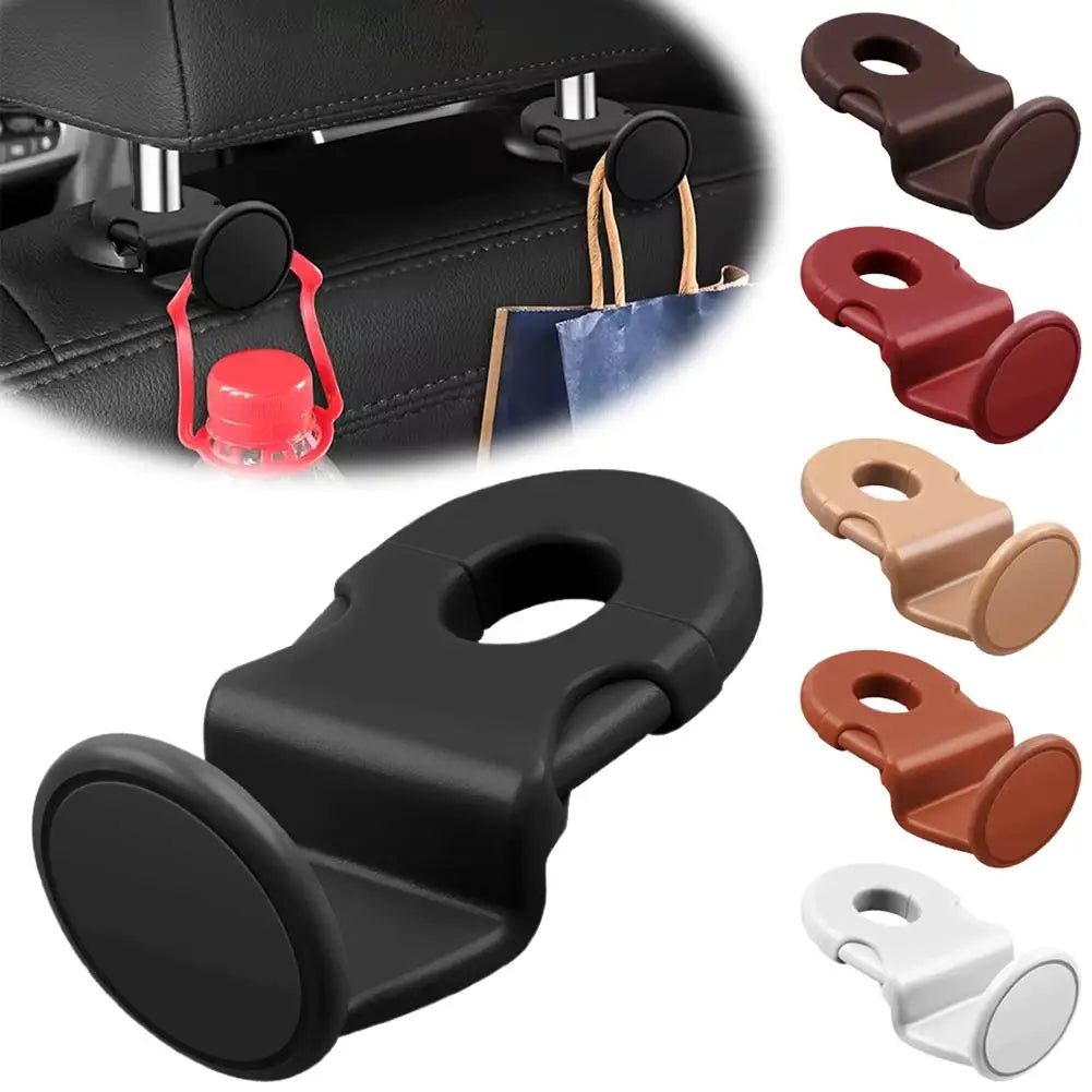 2-Pack Car Headrest Hooks | 20KG Heavy-Duty Backseat Hanger Car Headrest Hook QXL