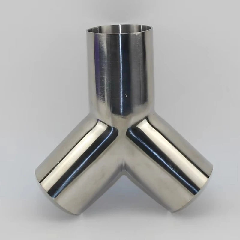 304 Stainless Steel Y-Type 3-Way Pipe Connector 25–76mm Pipe Tee Fitting QXL