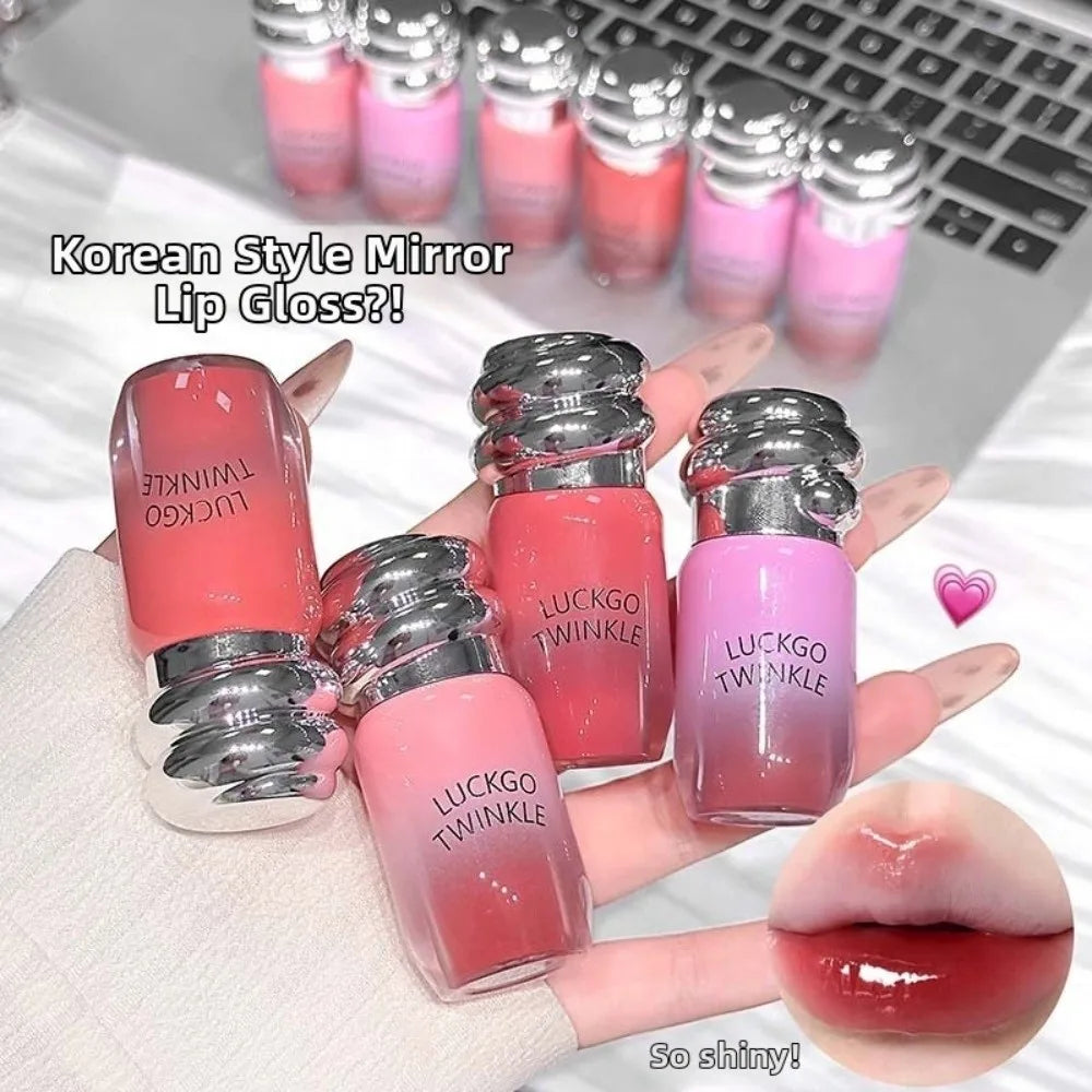 Honey-Glazed Mirror Lip Gloss | Moisturizing Color-Lock Lipstick Lip Gloss QXL