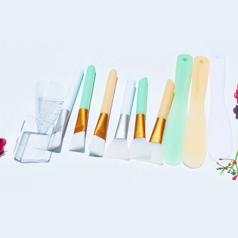 4-Piece Silicone Face Mask Mixing Bowl & Applicator Set Face Mask Tool Kit QXL
