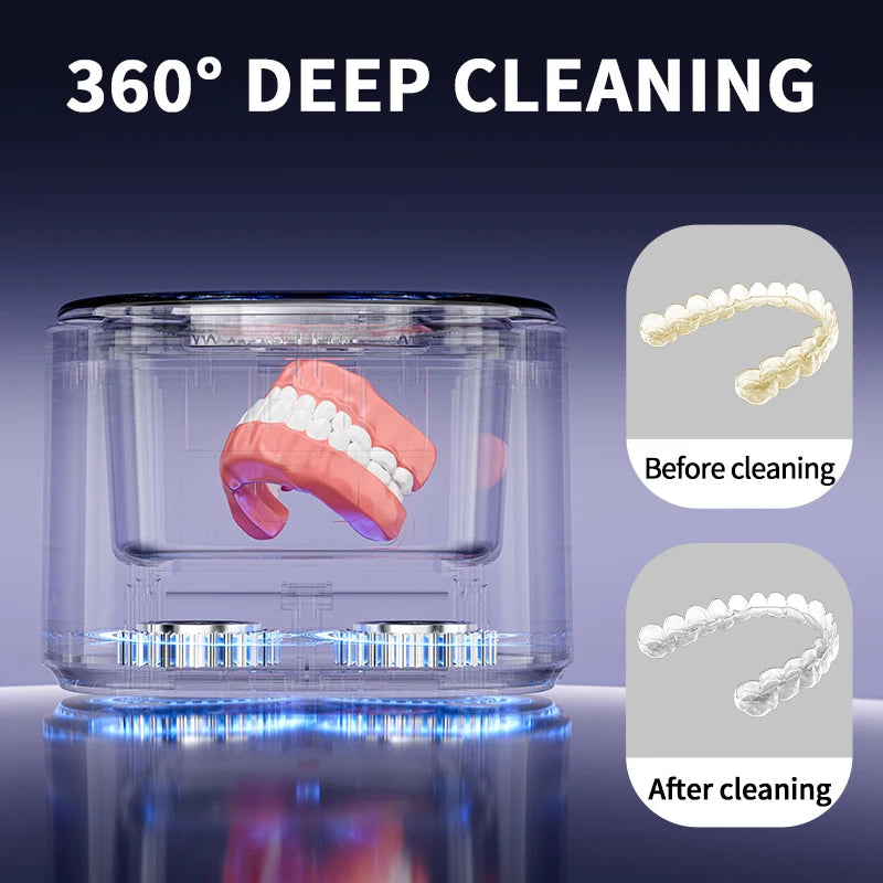 50KHz USB Ultrasonic Retainer & Denture Cleaner | QXL Ultrasonic Dental Cleaner QXL