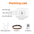 4G GPS Pet Tracker Collar | IP67 Waterproof LED Flash GPS Pet Tracker QXL WHITE