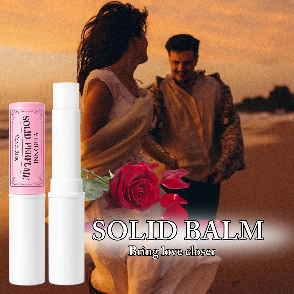Solid Perfume Stick – Citrus Rose Woody Fragrance Balm Solid Perfume Balm QXL
