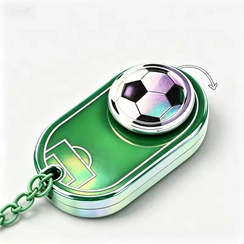 Football Fidget Spinner Keychain | Push Pop Sensory Toy Fidget Spinner Keychain QXL