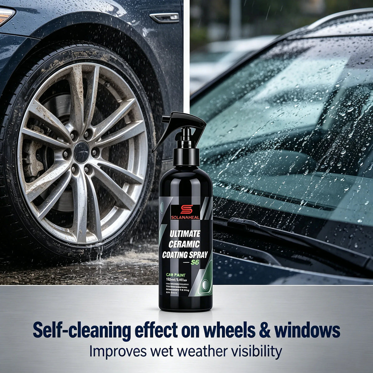 S6 150ml Ceramic Coating Spray | Car Paint Protector & Gloss Ceramic Coating Spray QXL