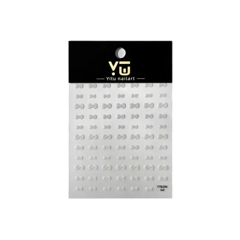 5D Mini Bow Nail Art Stickers | French Japanese Nail Decals Nail Art Stickers QXL