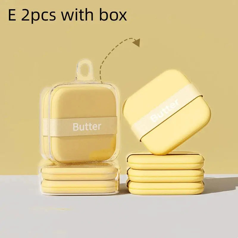 Butter Biscuit Air Cushion Puff | Double-Sided Foundation Sponge Makeup Sponge Puff QXL E