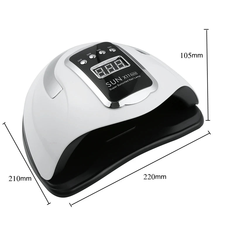 X11 MAX UV LED Nail Lamp | Large Space Smart Sensor Nail Dryer UV LED Nail Lamp QXL