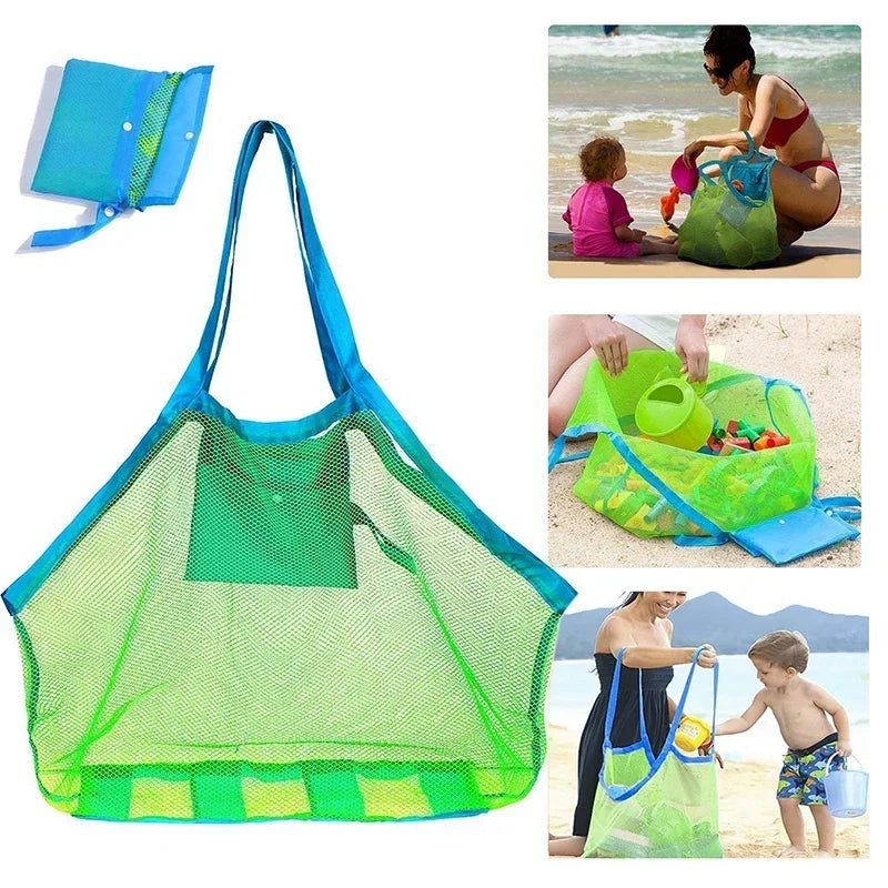 Large Mesh Beach Bag – Sand-Away Portable Pool & Swim Tote Mesh Beach Bag QXL