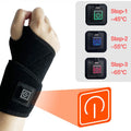 USB Heated Wrist Support Sleeve | Warming Breathable Brace Heated Wrist Brace QXL Black