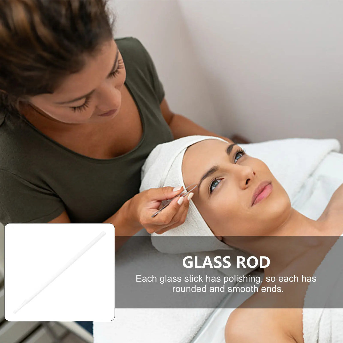 Glass Ophthalmic Rod | Eye Ointment Applicator & Massage Tool Eye Care Tool QXL