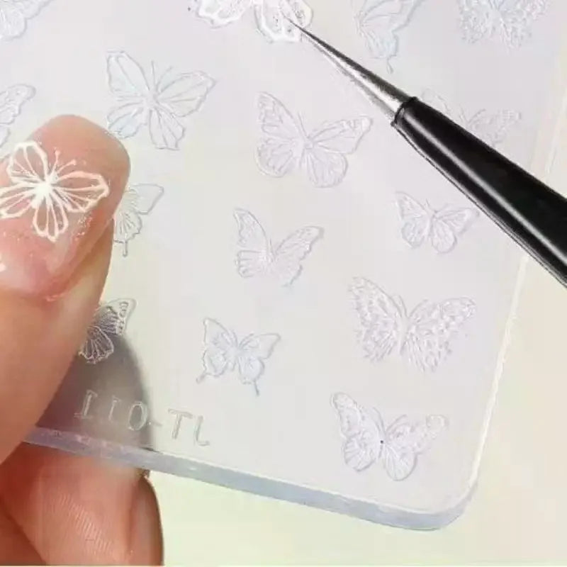 3D Bow Silicone Nail Art Mold | Kawaii Bowknot Charm Stencil Silicone Nail Mold QXL