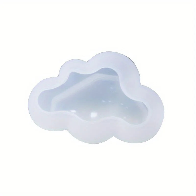 3D Cloud Silicone Mold for Candle & Soap Making | DIY Craft Candle Making Mold QXL White