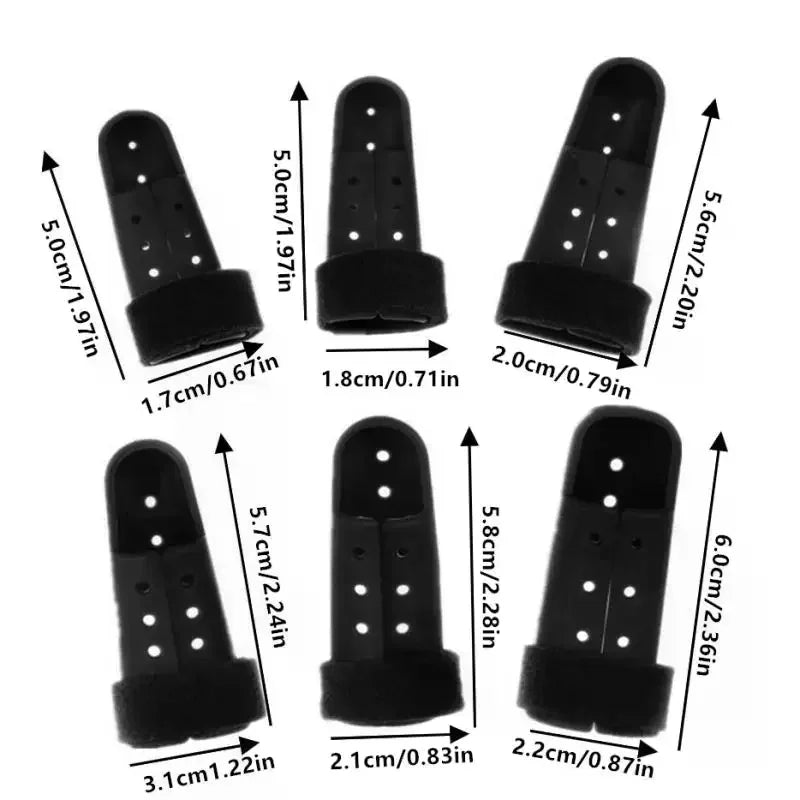 Adjustable Black Finger Splint Brace | Finger Support Protector Finger Splint Brace QXL