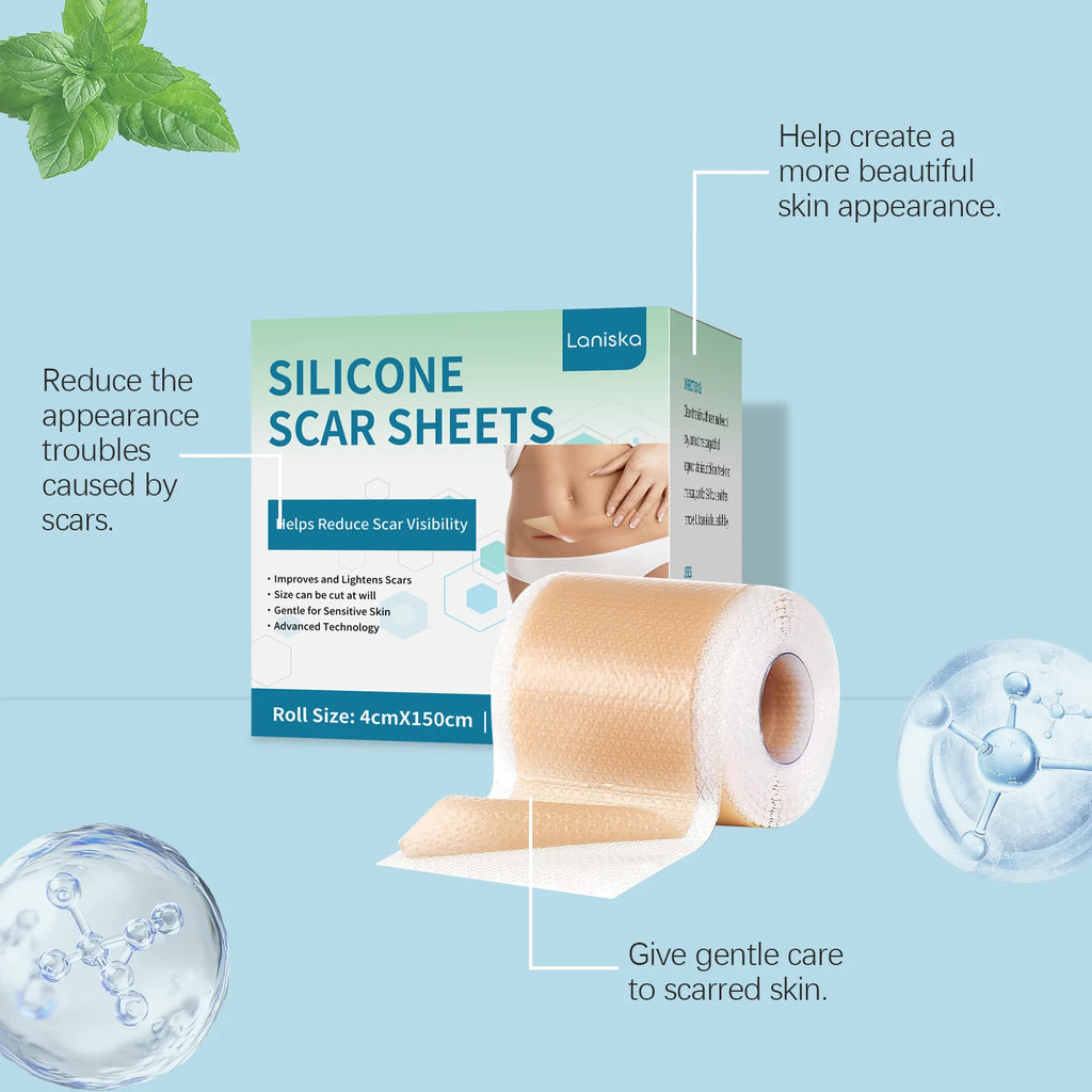 Silicone Scar Sheets Roll 4×150cm | Reusable Scar Tape Silicone Scar Tape QXL