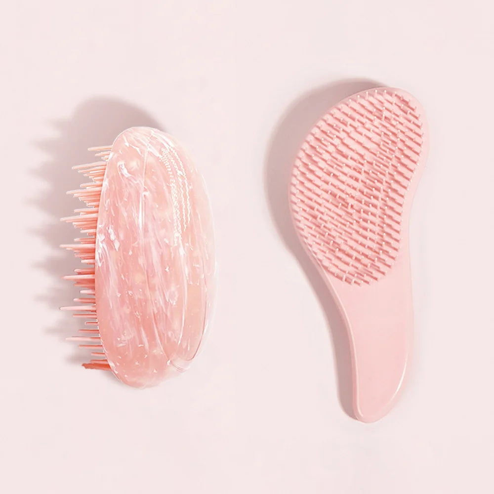 Marble Egg Comb & Air Cushion Brush Set – Detangling Hair Tool Hair Comb & Brush Set QXL
