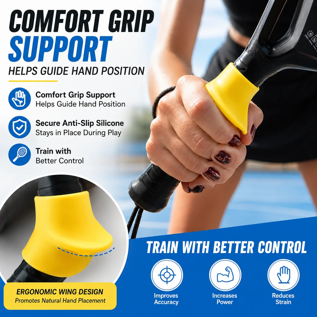 Silicone Tennis Racket Grip Trainer | Padel & Squash Aid Racket Grip Trainer QXL