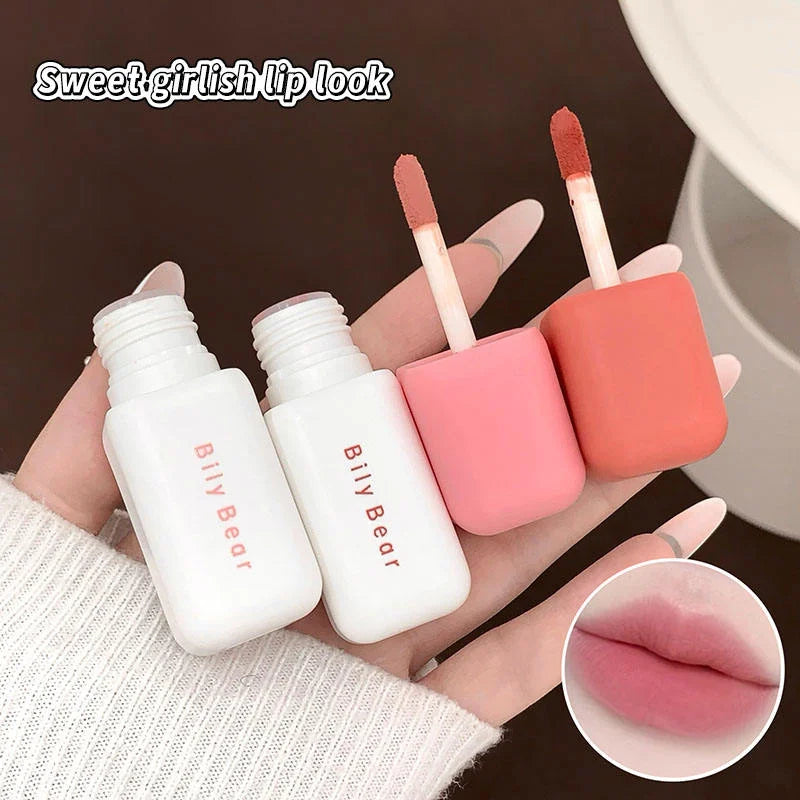 Soft-Focus Matte Lip Mud | Long-Lasting High Pigment Glaze Matte Lip Glaze QXL