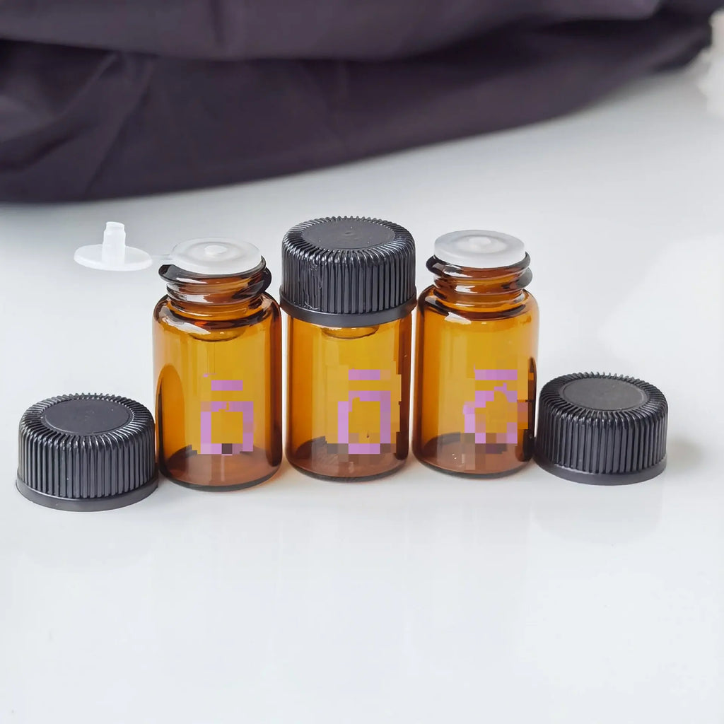 2ml Amber Glass Essential Oil Vials | 10/20/50-Pack Mini Bottles Essential Oil Vials QXL
