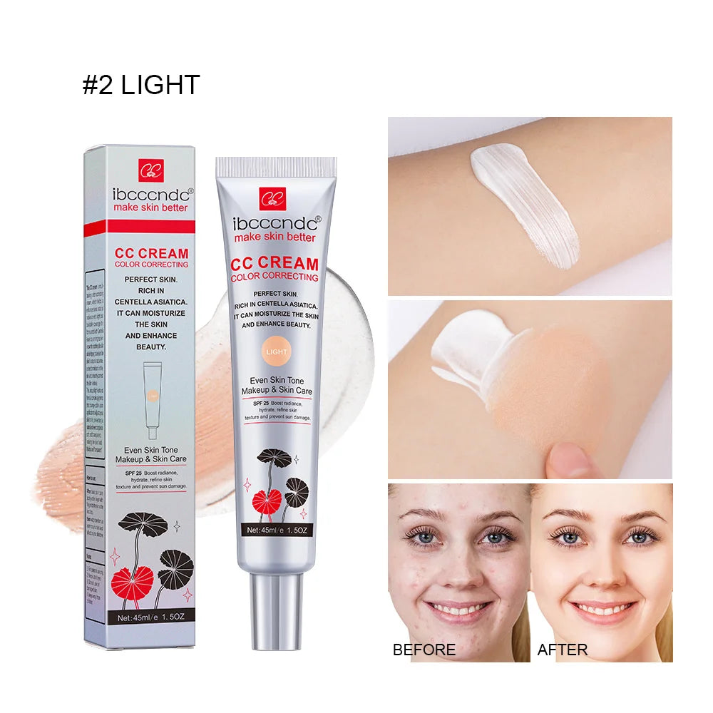 ibcccndc CC Cream Foundation SPF 25 | Moisturizing Primer CC Cream Foundation QXL
