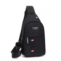 Men's Waterproof Canvas Fanny Pack | Crossbody Waist Bag Crossbody Waist Bag QXL black color