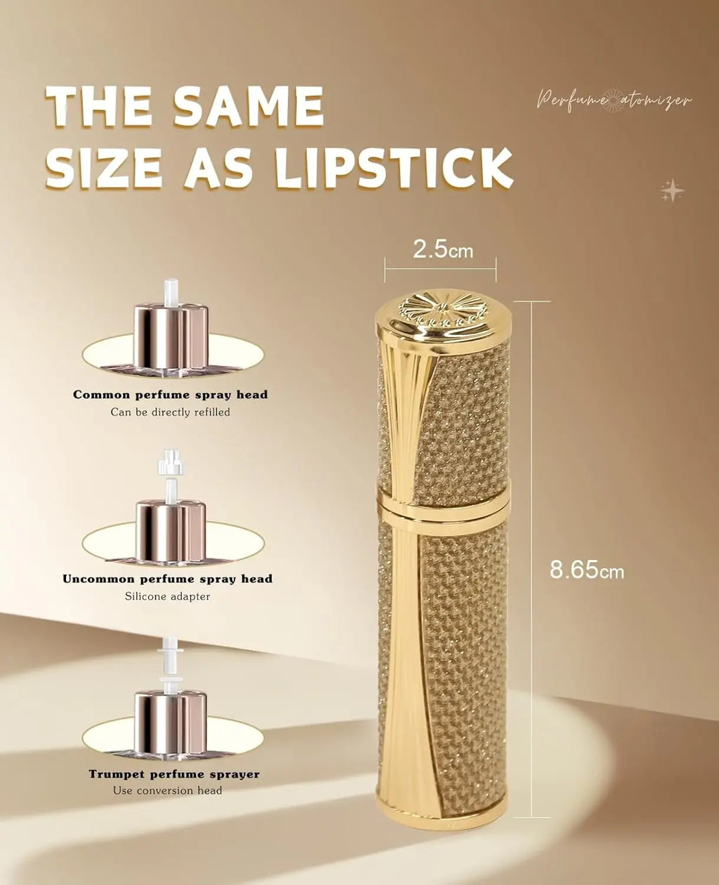 5ml Refillable Perfume Atomiser | Leakproof Travel Spray Bottle Perfume Atomiser QXL