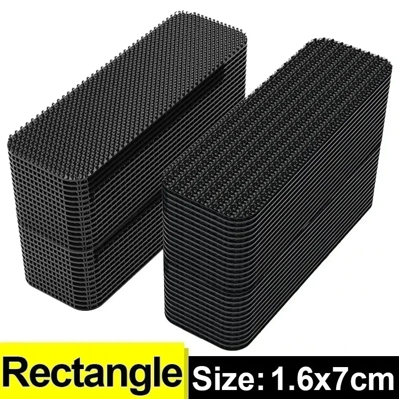 Double-Sided Carpet Fixing Patches | Anti-Slip Rug Grip Tape Carpet Grip Tape QXL 50pairs M372 Rectangle