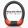 5-Digit Combination Bike Lock | 17mm PVC Cable Lock Combination Bike Lock QXL 40cm red