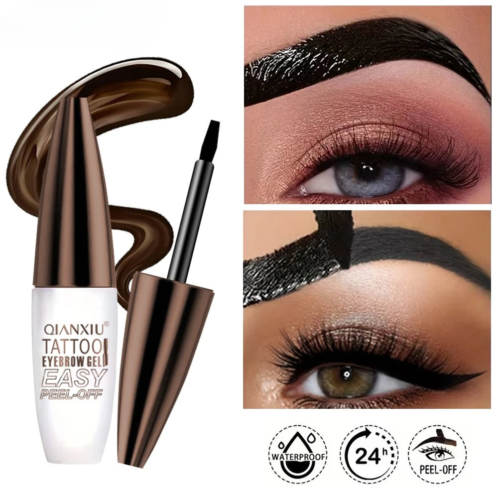 Waterproof Semi-Permanent Eyebrow Tattoo Gel | 3-Day Tint Eyebrow Tattoo Gel QXL