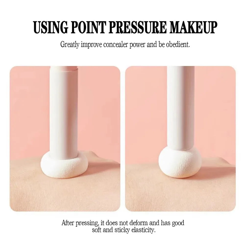 Mini Mushroom Head Sponge Concealer Brush | Soft Makeup Tool Concealer Sponge Brush QXL