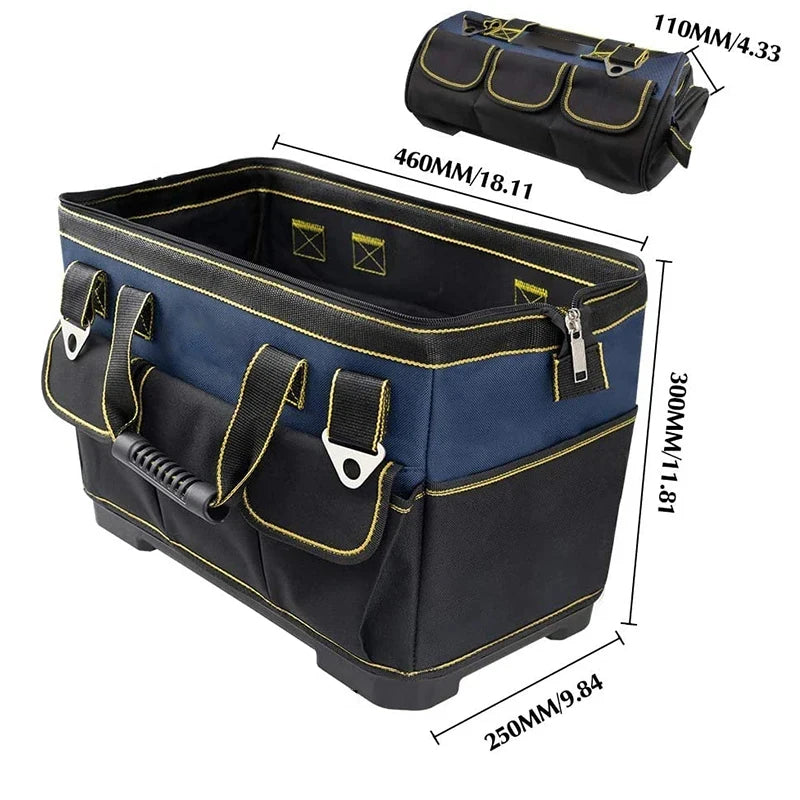 Waterproof Tool Bag 13–23" | Multi-Pocket Electrician Storage Electrician Tool Bag QXL