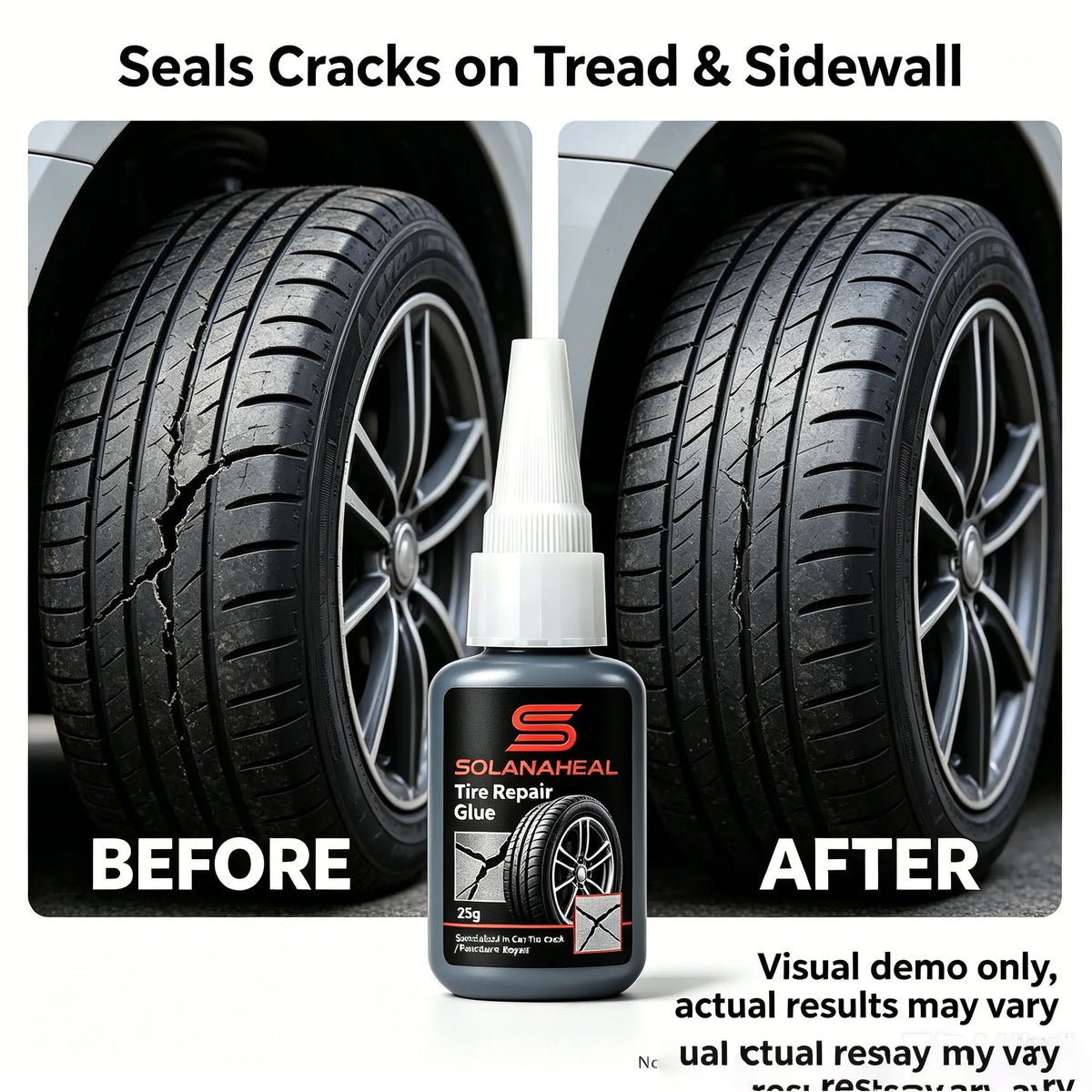 Tire Repair Adhesive | Car Tire Crack & Puncture Sealant Tire Repair Adhesive QXL