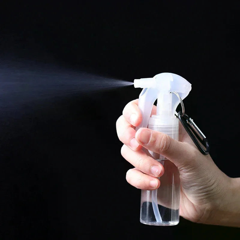 60ml Refillable Travel Spray Bottle with Carabiner Hook Travel Spray Bottle QXL