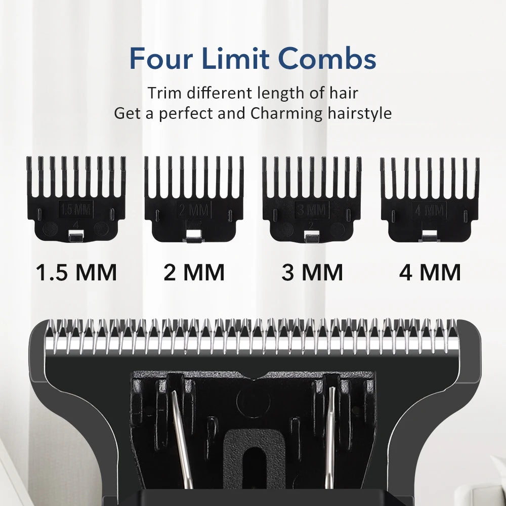 Ms.Dear Cordless Hair Clipper & Beard Trimmer | LED Display Cordless Hair Clipper QXL