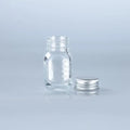 30ml Refillable Glass Bottle with Leak-Proof Lid | Multi-Use Refillable Glass Bottle QXL Silver