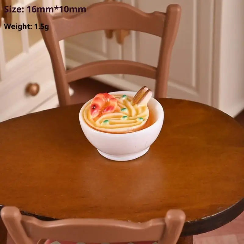 1/12 Dollhouse Miniature Chinese Food Dishes Set | DIY Decor Dollhouse Miniature Set QXL