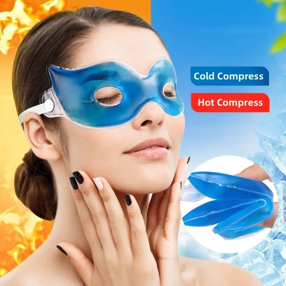Cooling Gel Eye Mask | Hot & Cold Therapy, Reusable Eye Pad Gel Eye Mask QXL