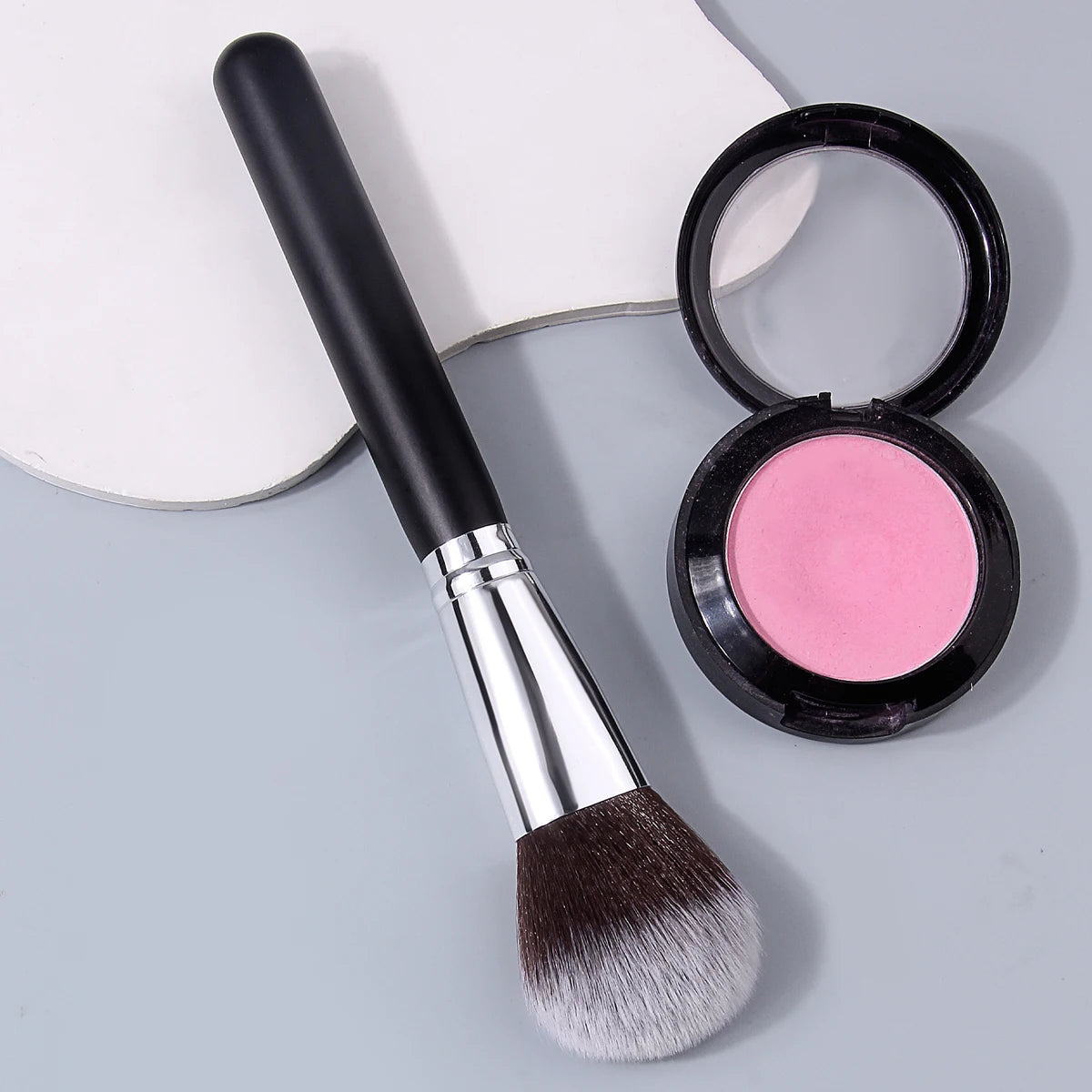 KOSSHOW Large Blush Brush – Wood Handle & Nylon Bristles Blush Brush QXL