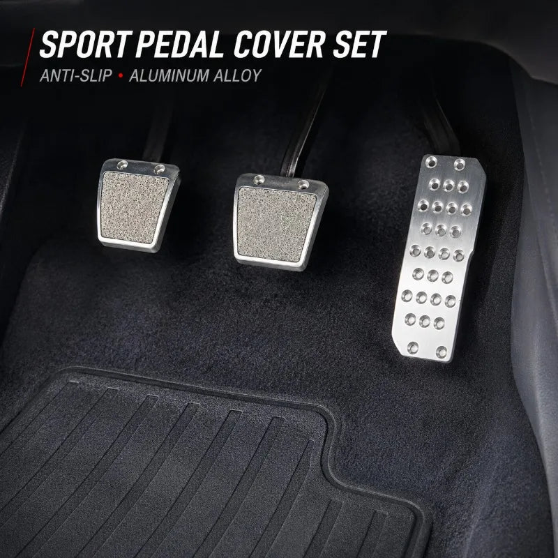 Aluminum Sport Pedal Cover Set – Honda Civic & Fit | Anti-Slip Car Pedal Cover Set QXL