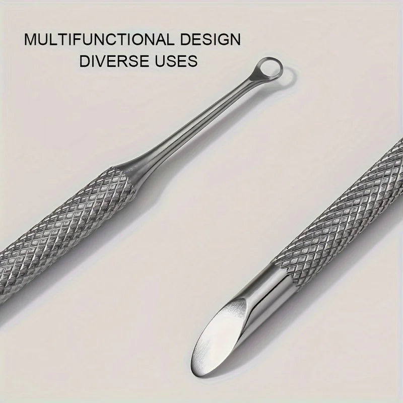 Stainless Steel Cuticle Pusher & Dead Skin Remover | Define Beauty Cuticle Pusher Tool QXL