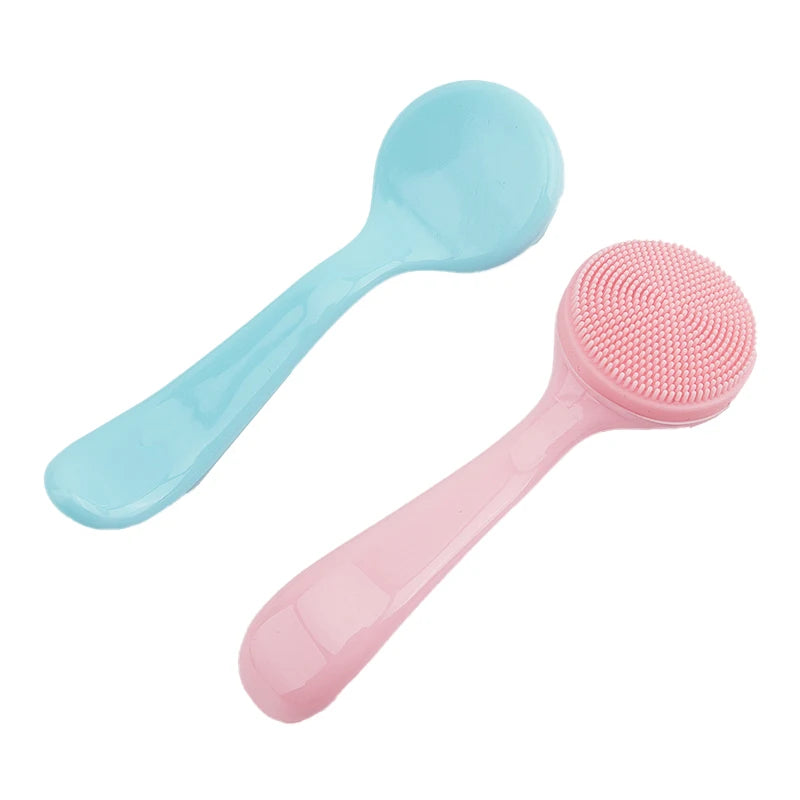 Double-Sided Silicone Face Cleansing & Massage Brush Facial Cleansing Brush QXL