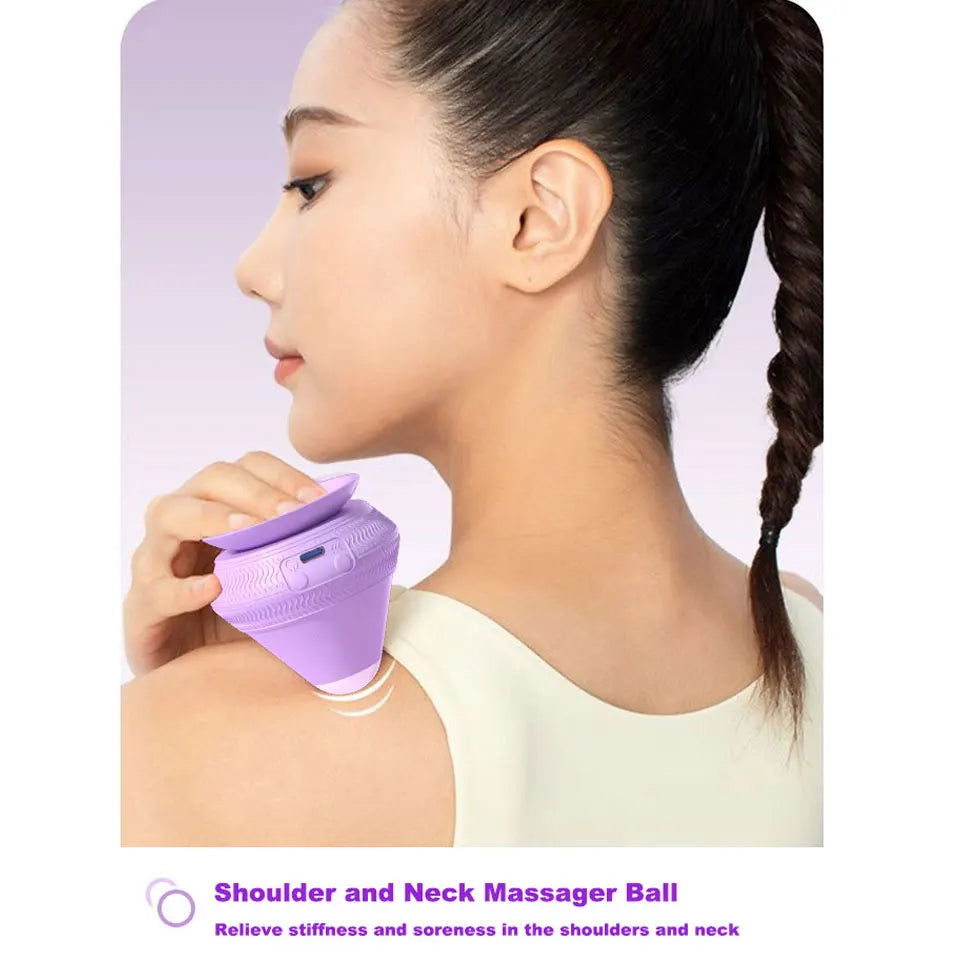 Vibrating Silicone Massage Ball | 2-Speed Heat & Vibration Vibrating Massage Ball QXL