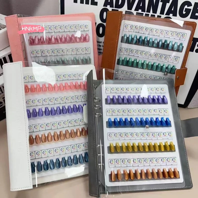 Magnetic Nail Swatch Book 48–192 Colors | Salon Display Nail Swatch Book QXL